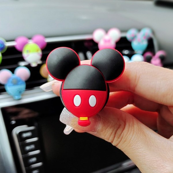 3-Cute Mouse bilparfym luftfräschare tecknad mus Auto Exha
