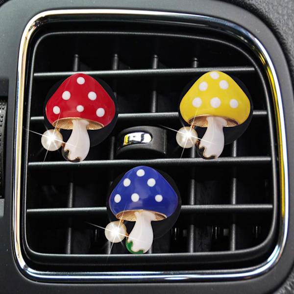 ##/3-pack små svampformade bilventiler för aromaterapi##/