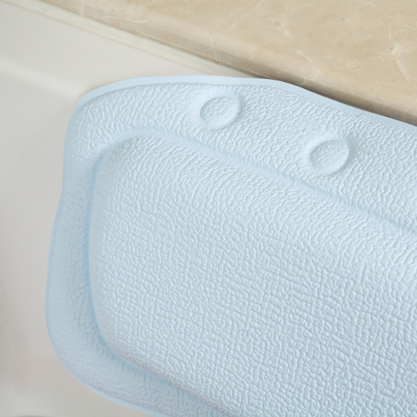 Vanntett PVC-pute, badepute med sugekopp, hodepute