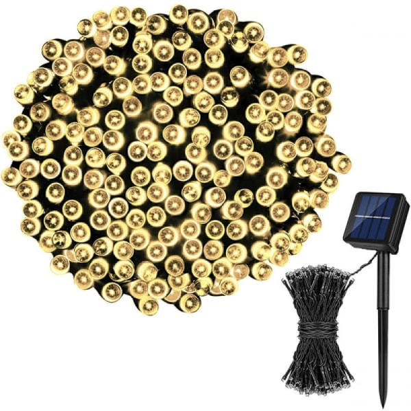 ##/22m 200LED Solcells-Julbelysning Varmvit##/