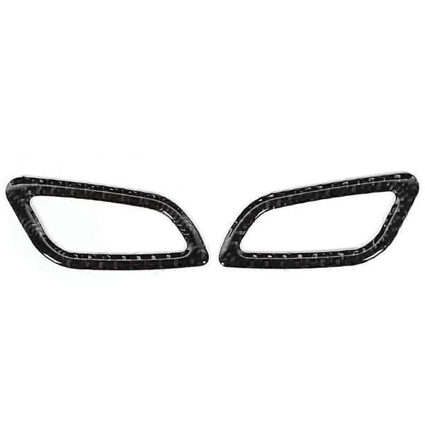 2 stk. Myk Karbonfiber Dashbord Luftventil Uttaksdeksel Trim Passer for Buick Regal 2017-2020
