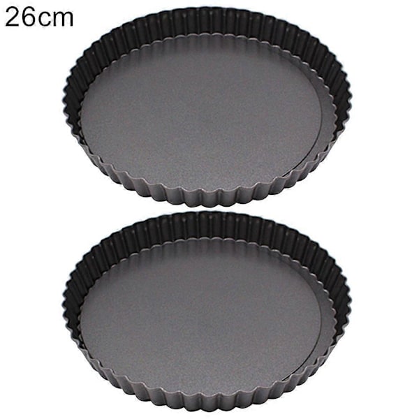 2 stk. rund non-stick kakeform med løs bunn, bakeform 26cm