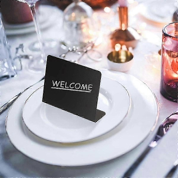 20 stk. bord skilte mad tavle buffet fest etiketter besked tavle kridt bord display pris bordplade