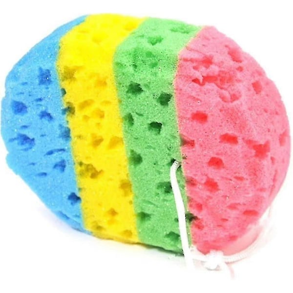 2 st Ovala Tvättsvampar av Sjögräs Mjuk Skumgummi Duschsvamp Skrubbare