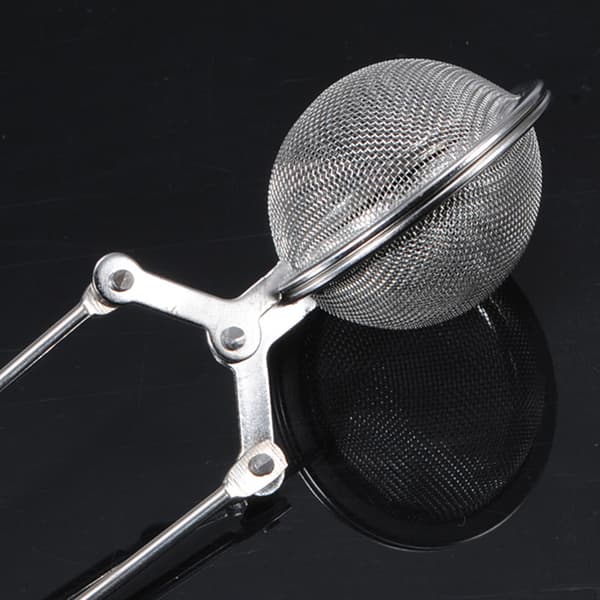 2 Teetænger - kugleformet rustfrit stål te-infuser - te-stra