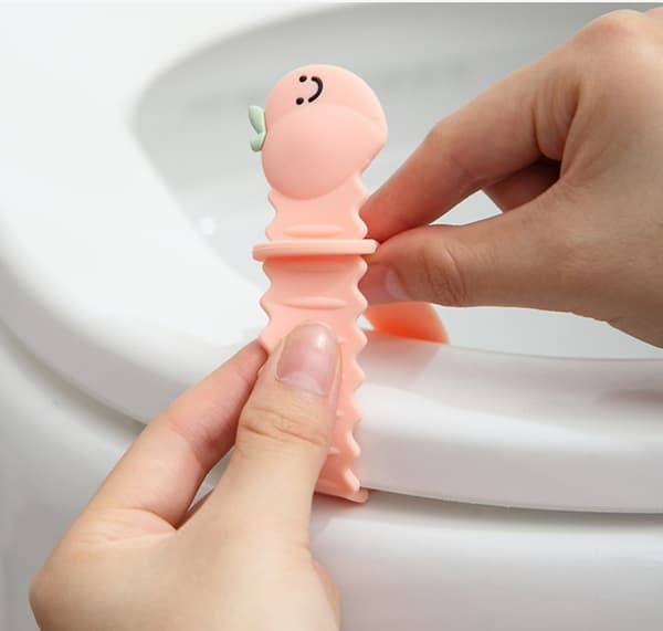 ##/2 stycken kreativa frukttoalettlyftare (banan+persika), hållbar lock##/