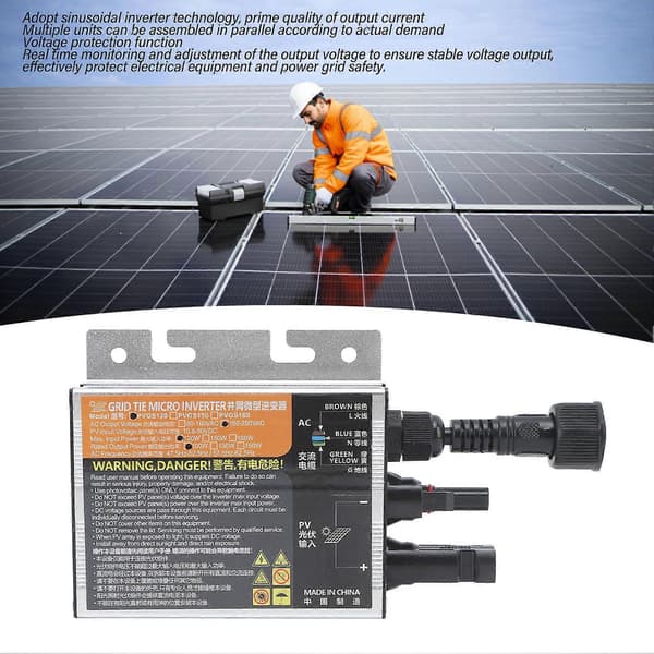 Fotovoltaisk Micro Grid Tie Inverter 120W Sinusbølge Inverter AC220V med Spændingsstrøm Ø-drift Beskyttelse til Strømgenereringssystem