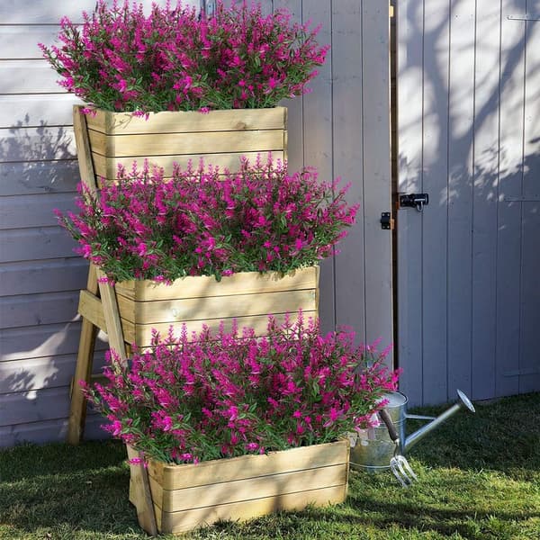 Bundter Utendørs Kunstig Lavendel Falske Blomster UV-bestandig Shr