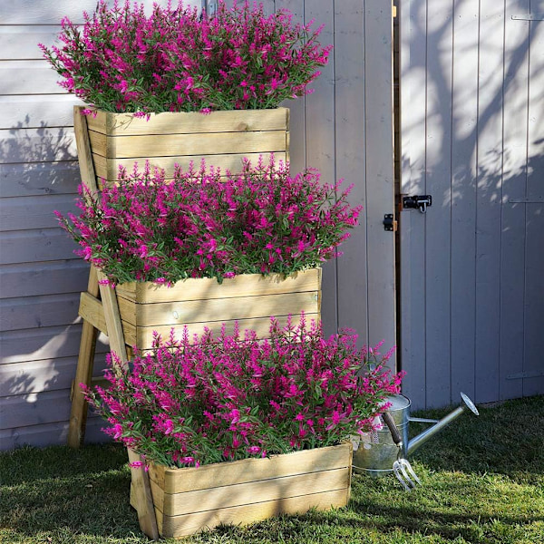 ##/Paket Konstgjorda Lavendelfalska Blommor Utomhus UV-Resistenta Buskar##/