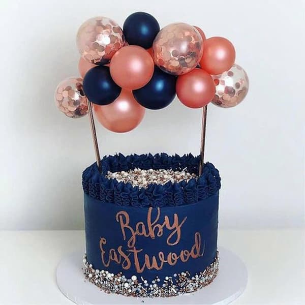 10 stk. 5 tommer balloner Tyk genanvendelig emulsion Rosaguld kagepynt Balloner til kager 9