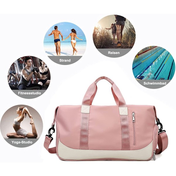Pink Rejsetaske Sportstaske Unisex