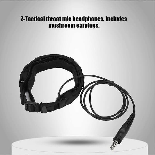 Z033FG for Element ZTactics PTT Halsmikrofon Hodetelefoner med ABS Nylon Nakkebånd