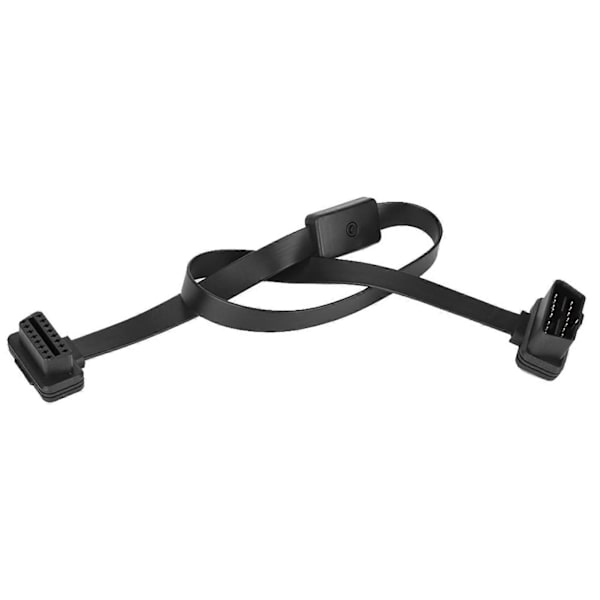 16-pin han til hun OBD2 forlængerkabel adapter med ON/OFF-kontakt