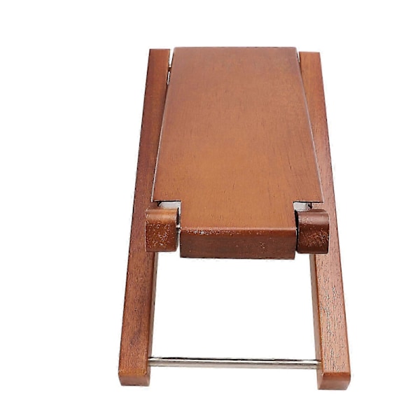 Gitarrfotstöd Robust Trä Elegant Stil 3 Justerbar Höjd Hopfällbar Gitarrfotpall för Gitarristframträdande Askträ