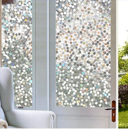 2 Dele 40x100cm 3D Vinduesfolie Brostensmønster Vinduesfolie
