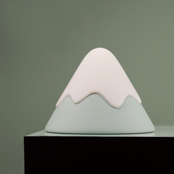 Silikone LED Snebjerg Lys Touch Natlampe med Sengelampe N