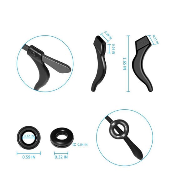 ##/Set med halkfria glasögonöverdrag##/