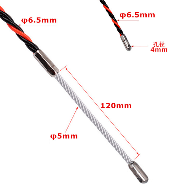 Elektriker wire trekke pinne, 50M-5mm Diameter av g