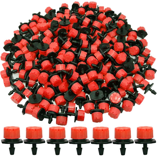 200 stk. 1/4 tommer justerbare mikro-dryp-vandingssystem sprinkler