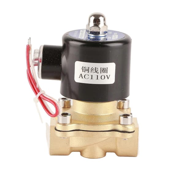 AC110V Messing Elektrisk Magnetventil 1/2in NPT Normalt Lukket til Vand Luft Gas Diesel