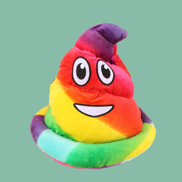 Herrarnas Shithead-hatt, Brun, One Size, Smiley Face, Accessoar, Them