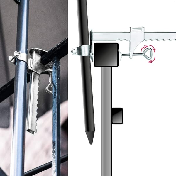 Galvanisert stål parasollholder - Balkongstøtte for parasoller -