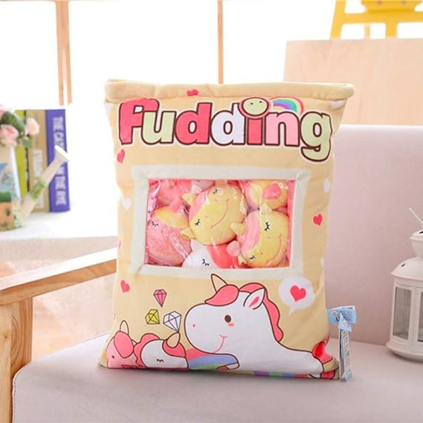 Söt Snackkudde 35*45CM Fyllda Djur Leksaker Dekorativ Puddin