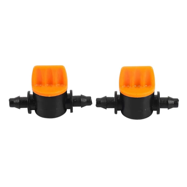 Mini Ventil med 4/7mm Slange Hagevanning Pigget Vannstrømningskontrollventil Landbruksverktøy Drypp