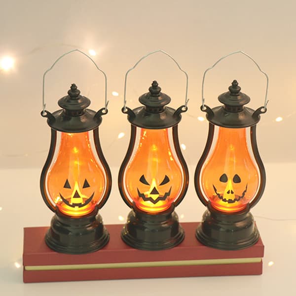 /#/Halloween græskarlys - B, Halloween LED stearinlys dekoration, Ha/#/