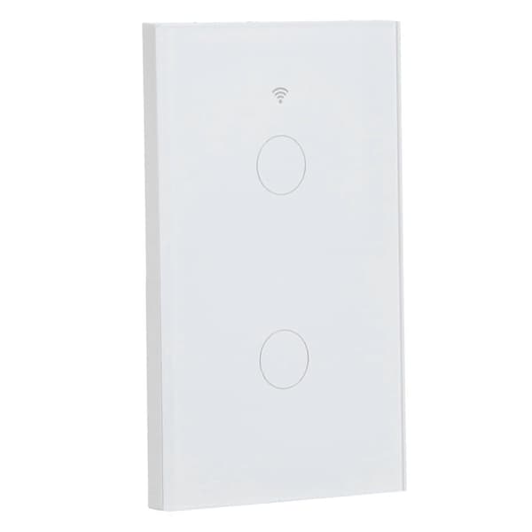 För Zigbee Tuya Fjärrkontroll Ljusbrytare Röststyrning 2-vägs Vägg Touch Brytare AC 100-240V