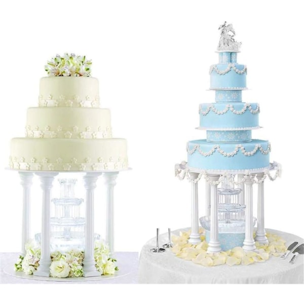 12 stk. 3 størrelser romerske søjler kage-lagdelt stande, fondantkager