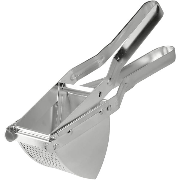 (Silver, 30 x 10 x 8 cm) Potatispress, hävstångspress, rostfritt stål