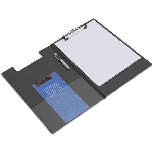 Klipsbord med Flap A4 Minister Papir (Pakke med 1) Sort