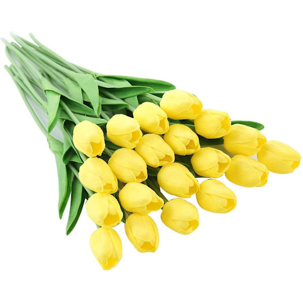 20 stk. Ægte Touch Latex Kunstige Tulipaner Blomster Falske Tulipaner Flo