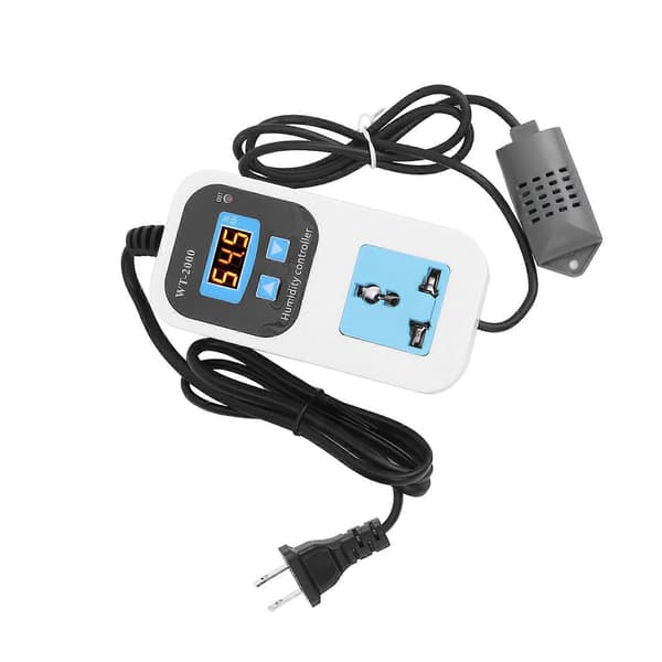 Digital Fuktighetskontroller Fukte Avfukting Bryterkontakt 0%~99%RH WT2000 110220V (US Plugg)