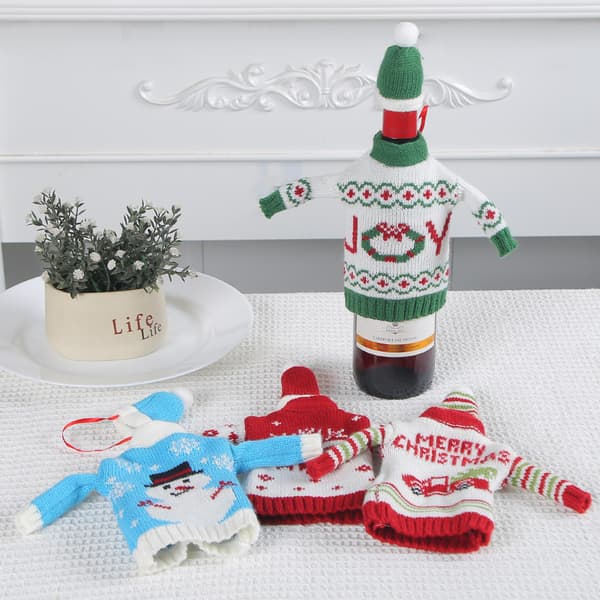 4-pak julevinflaskeholder