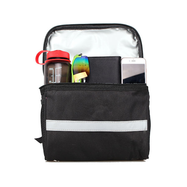 Styrbag för landsvägs- och mountainbike, 1 styck, svart