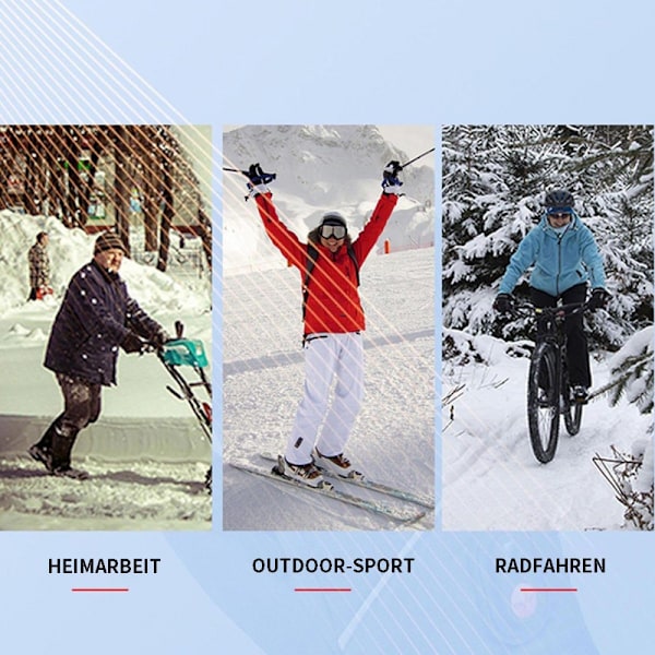 Oppladbare oppvarmede hansker Vinter Varme Sykkelhansker
