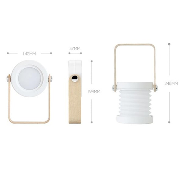 ##/Dimbar Sänglampa Touchlampa - Röd, Bärbar Sänglampa med##/