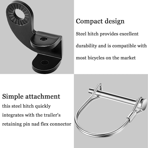 2 Set Bike Trailer Koppling, Bike Koppling Tillbehör Ada