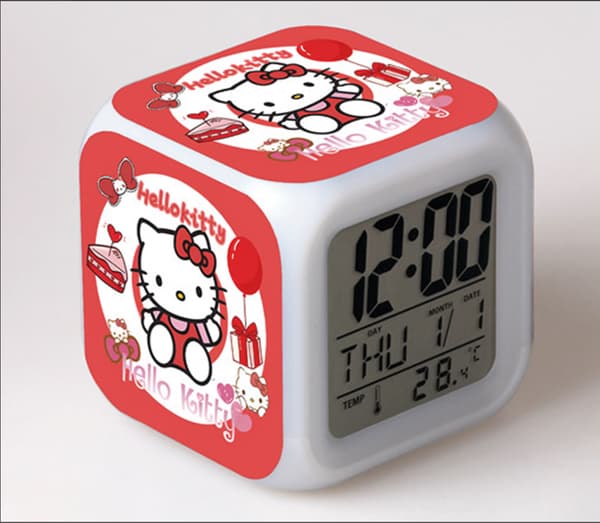 Lille størrelse 3\" 8cm, syet, animation, baby seng LED digital ala
