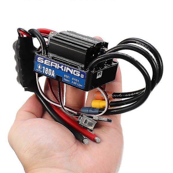 Hobbywing Seaking V3 180A Børsteløs Vanntett ESC Hastighetskontroller 6V/5A BEC for Rc Båtdeler