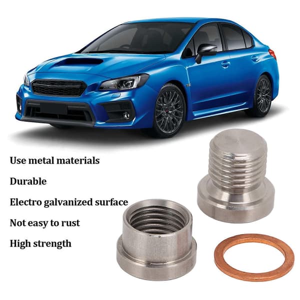 Automotive Syresensor Adapter Metall Biltillbehör Elektrogalvaniserad Hög Hållfasthet M12x1.25