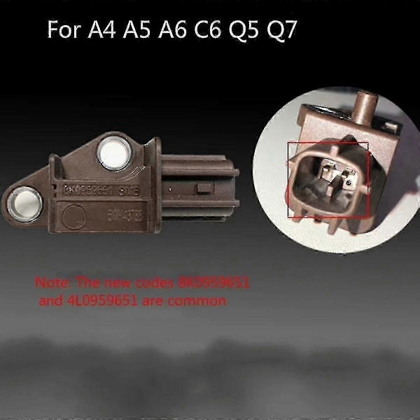 Kollisjonssensor for bil - Utløsersensor for A4l A5 S5 S6 A6l Q5 Rs6 A5 8k0959651 4l0959651