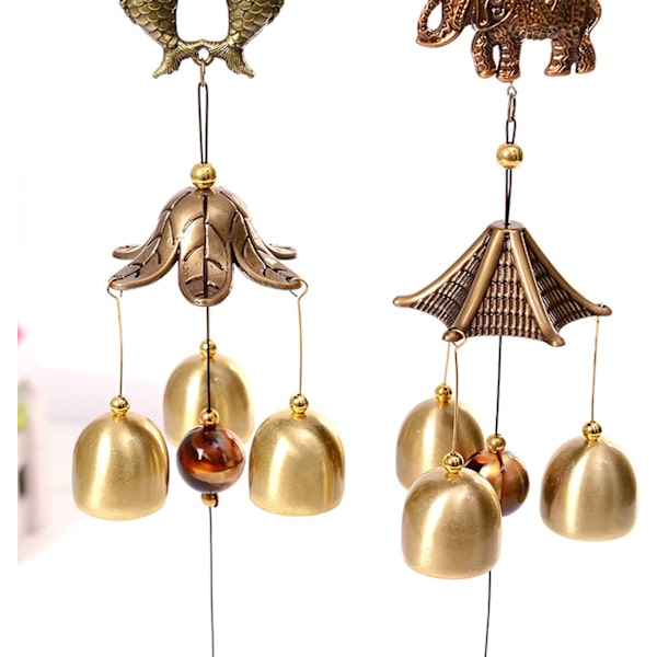 2 kpl Feng Shui -riipuskelloja Puutarhakello Fengshui -riipus