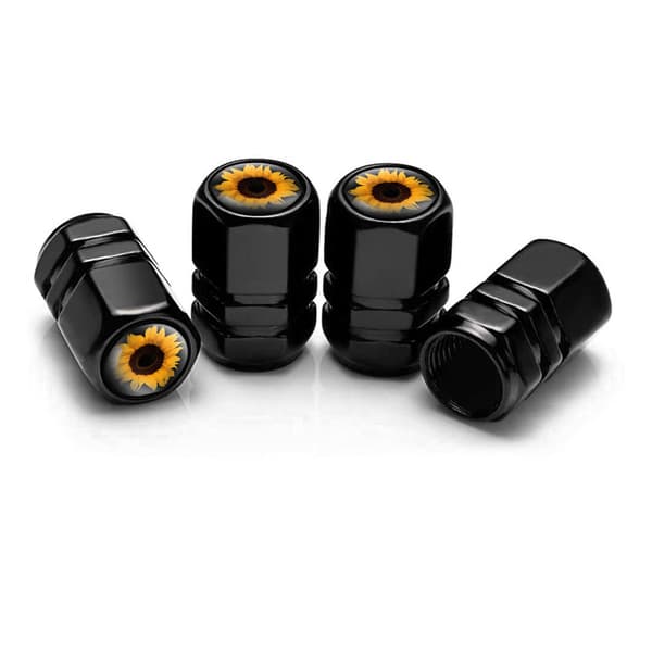 ##/4 stycken personliga solrosbilventilskydd - svart, meta##/