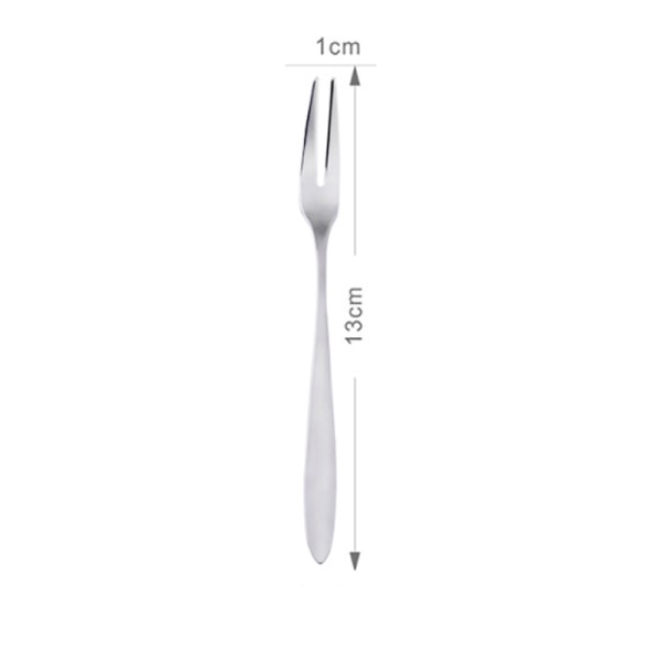 (pakke med 10) 13 cm Mini Rustfrit Stål Frugt Salat Gaffel Snack Til