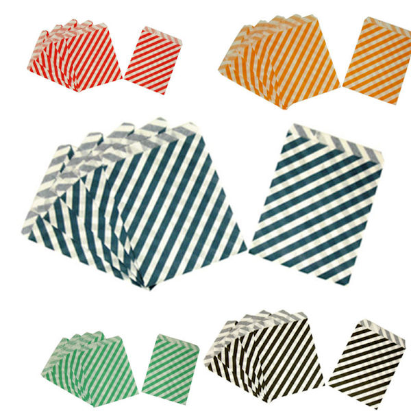 ##/Papperspåsar för godis, 100-pack, 2 olika mönster/Papperspåsar med prickar för godisbuffé, presenter, kakor, dekoration, bröllop, fest, födelsedag##/