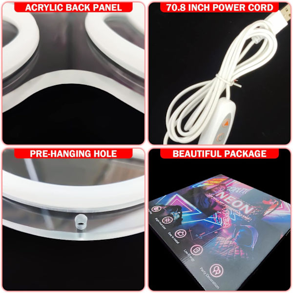 ##/Sneaker Neonljus Sportsko Neonljus för Vägg Dimbar LED##/
