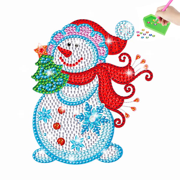 ##/DIY Diamantmålning Dekal Väggdekal Julsnögubbe##/
